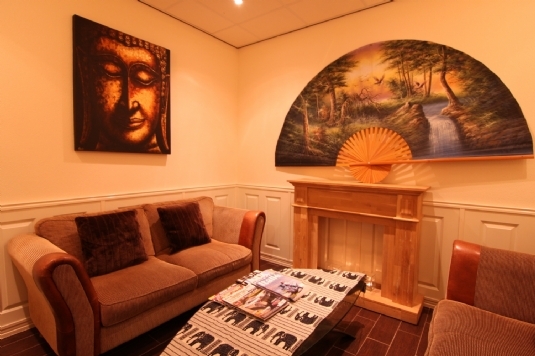 Empfangsbereich des Mandarin Spa Uden, Niederlande. (4)